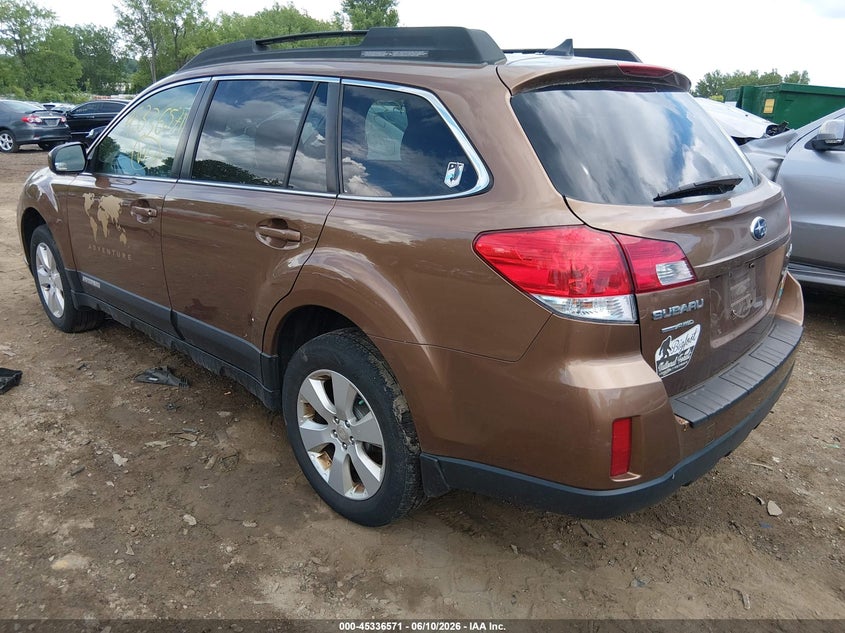 Vin: 4s4brckc6b3412704, lot: 45834507, subaru outback 2.5i limited 20113