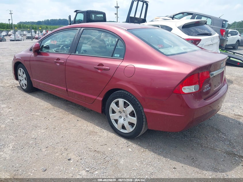 2009 HONDA CIVIC SEDAN 1.8L I-4 VVT, 140HP