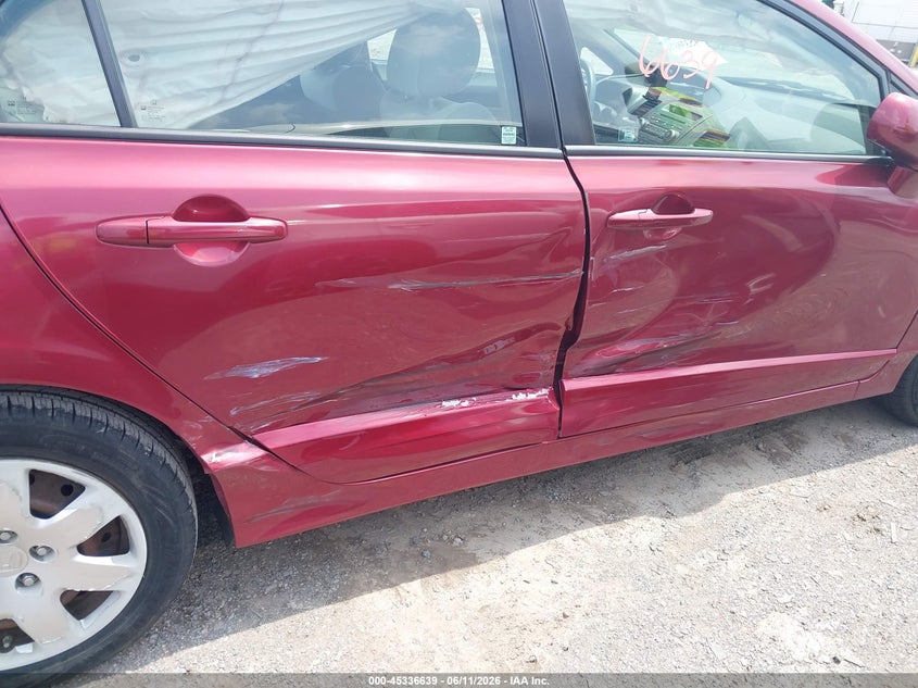 2009 HONDA CIVIC SEDAN 1.8L I-4 VVT, 140HP