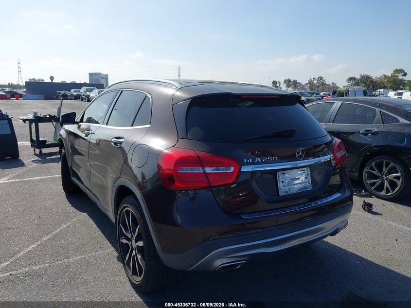 Vin: wdctg4eb8gj251244, lot: 45834668, mercedes-benz gla 250 20163