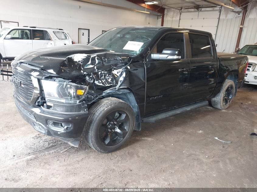 Vin: 1c6srfft4kn692229, lot: 45834676, ram 1500 big horn/lone star  4x4 5'7 box 20192