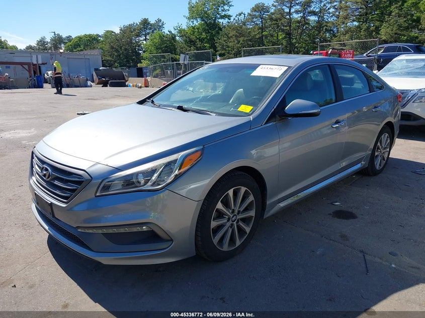 Vin: 5npe34af4hh559329, lot: 45834708, hyundai sonata limited 20172
