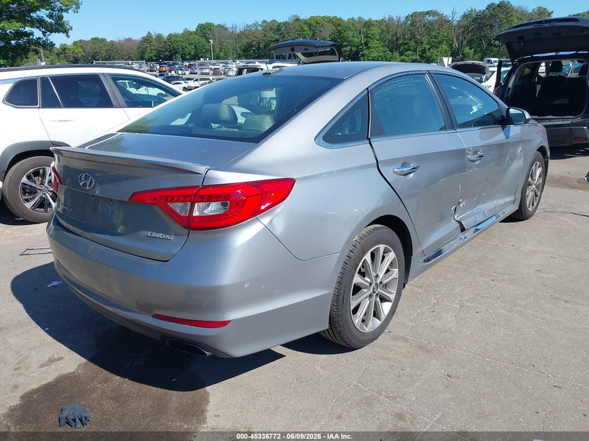 Vin: 5npe34af4hh559329, lot: 45834708, hyundai sonata limited 20174