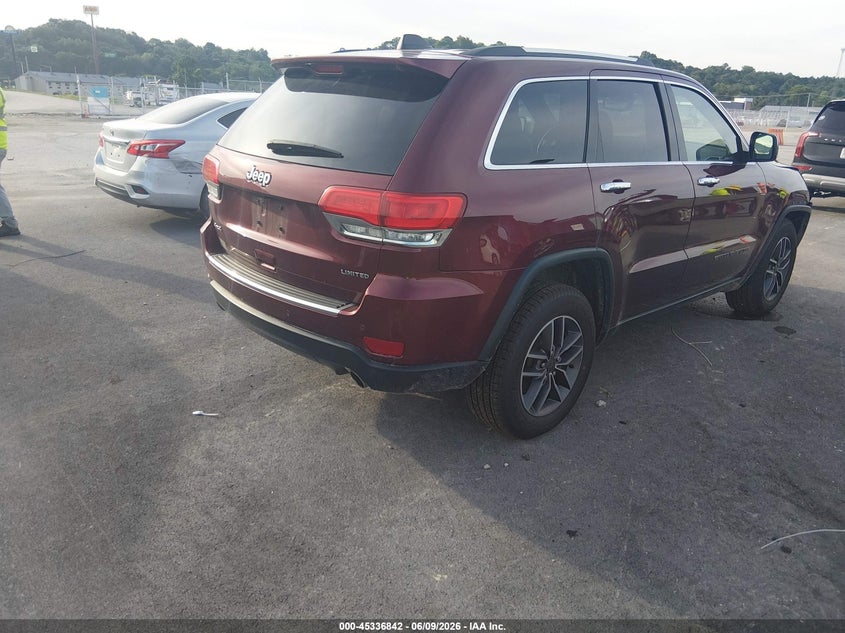 Vin: 1c4rjfbgxkc772797, lot: 45834777, jeep grand cherokee limited 4x4 20194