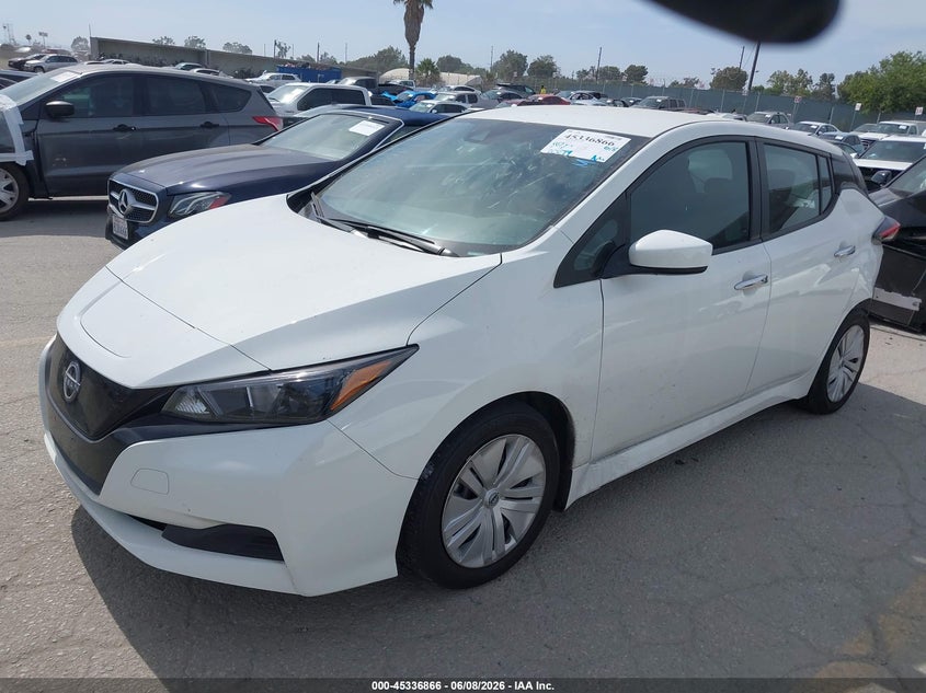 Vin: 1n4az1bv1pc562948, lot: 45834802, nissan leaf s 40 kwh 20232