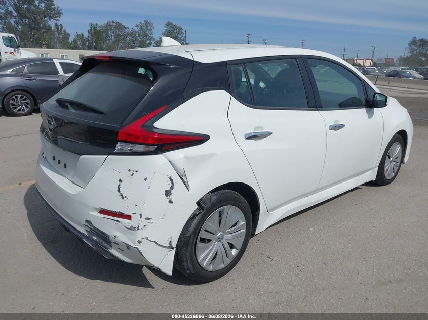 Vin: 1n4az1bv1pc562948, lot: 45834802, nissan leaf s 40 kwh 20234