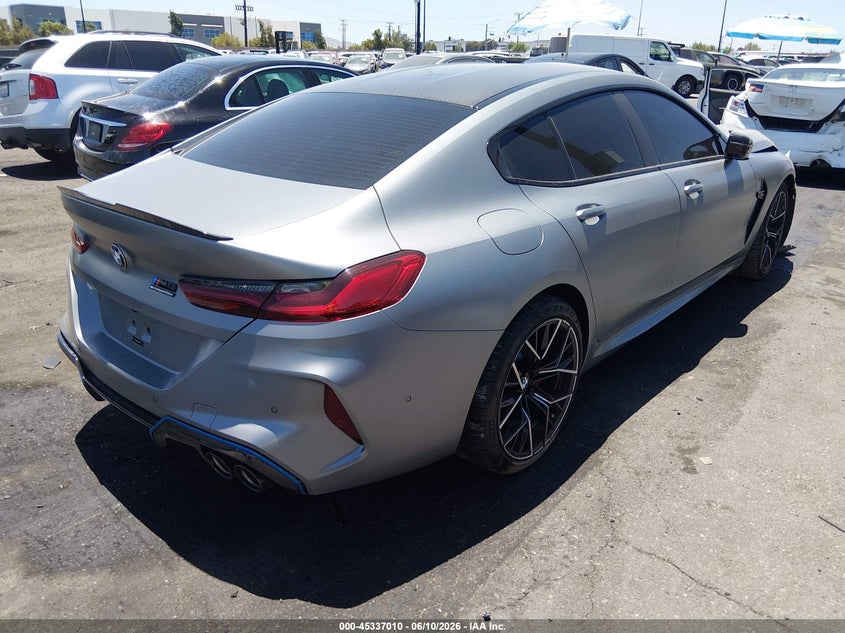 Vin: wbsgv0c09scs48575, lot: 45834946, bmw m8 gran coupe competition 20254