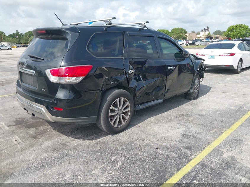 Vin: 5n1ar2mn8fc609674, lot: 45834955, nissan pathfinder platinum/s/sl/sv 20154