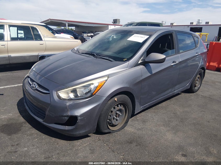 Vin: kmhct5ae4gu255230, lot: 45834997, hyundai accent se 20162