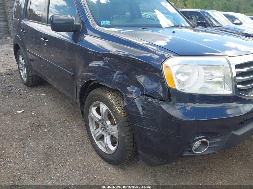 2012 Honda Pilot Ex-L VIN: 5FNYF4H52CB079038 Lot: 45337224