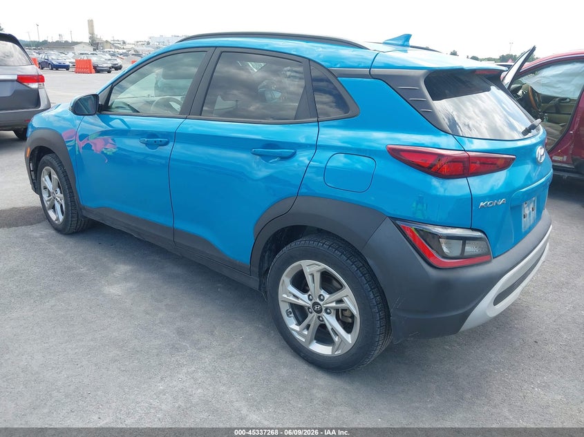 Vin: km8k6cab5nu807019, lot: 45835205, hyundai kona sel 20223