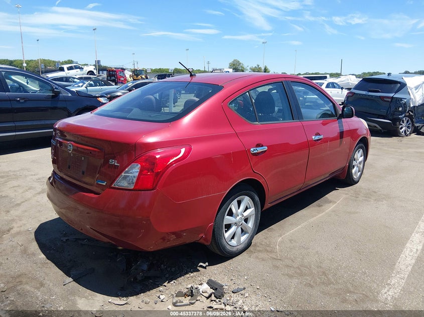 Vin: 3n1cn7ap6cl907056, lot: 45835314, nissan versa 1.6 sl 20124