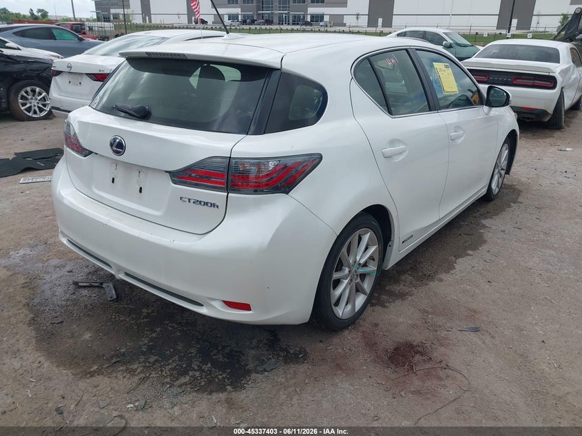 Vin: jthkd5bh6c2121894, lot: 45835339, lexus ct 200h premium 20124