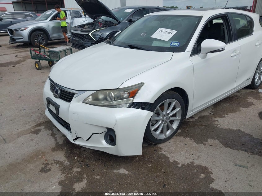 2012 Lexus Ct 200H Premium VIN: JTHKD5BH6C2121894 Lot: 45337403