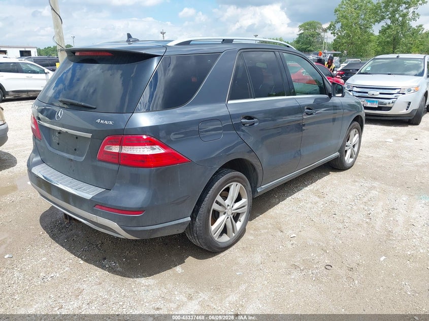 Vin: 4jgda5hb2fa582098, lot: 45835404, mercedes-benz ml 350 4matic 20154
