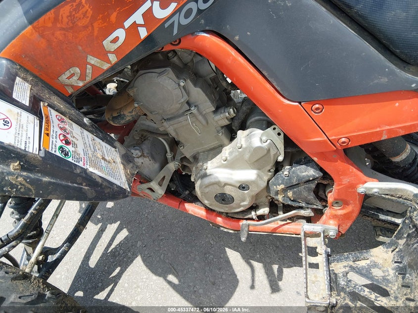 2023 Yamaha Yfm700 R VIN: 5Y4AML6EXPA102690 Lot: 45337472
