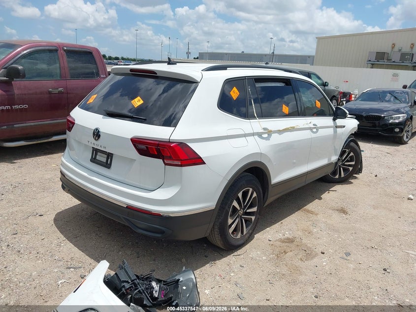 Vin: 3vvrb7ax1rm188206, lot: 45835483, volkswagen tiguan 2.0t s 20244