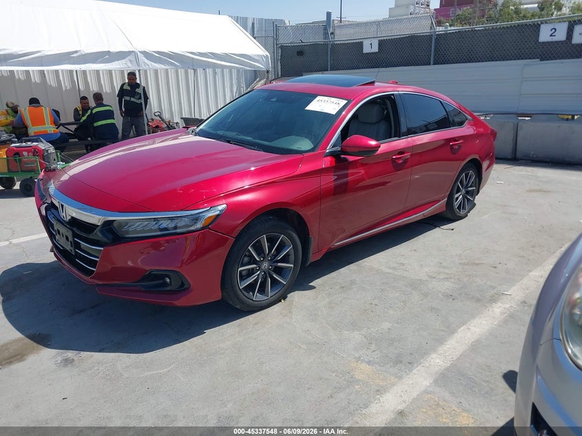 Vin: 1hgcv1f59na045660, lot: 45835484, honda accord ex-l 20222