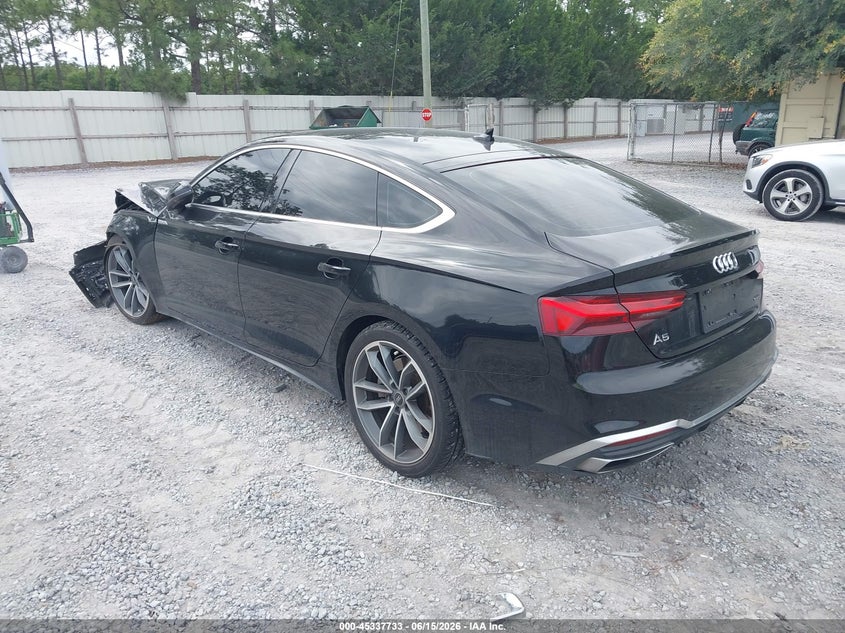 Vin: waufacf55ma050238, lot: 45835668, audi a5 sportback premium plus 45 tfsi quattro s tronic 20213