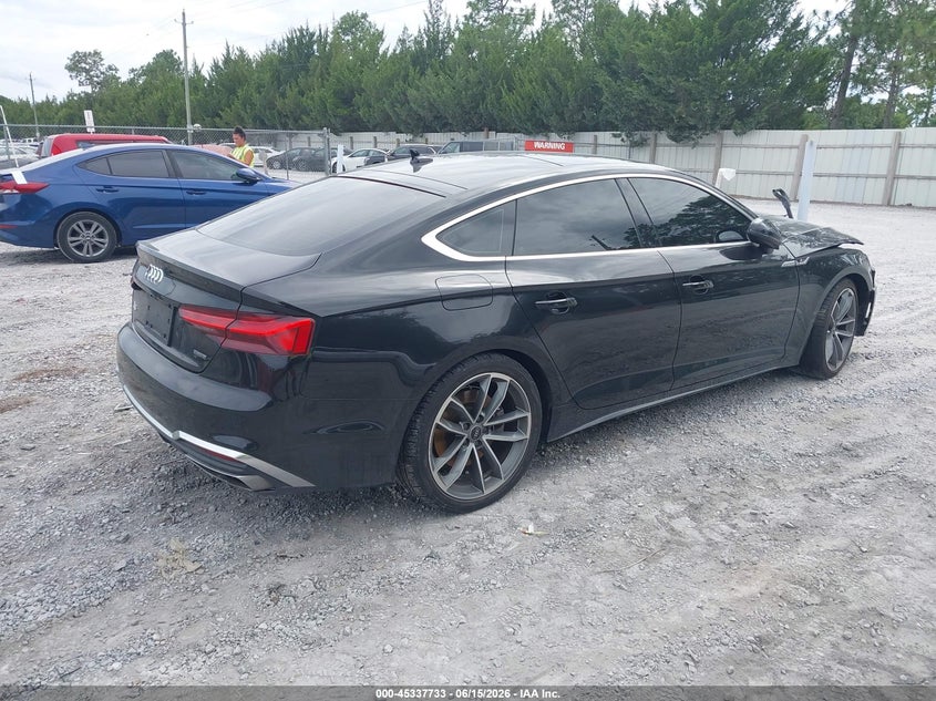 Vin: waufacf55ma050238, lot: 45835668, audi a5 sportback premium plus 45 tfsi quattro s tronic 20214