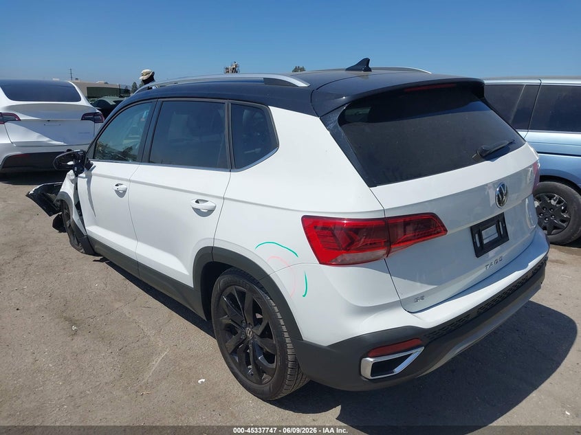 2024 VOLKSWAGEN TAOS auction photo 3
