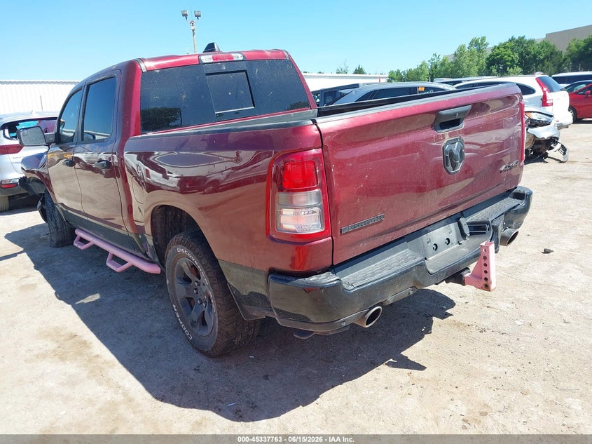 Vin: 1c6srfft2pn559220, lot: 45835699, ram 1500 big horn  4x4 5'7 box 20233