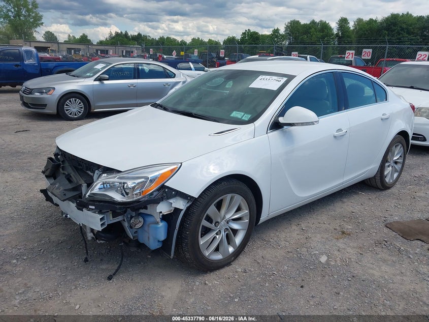 Vin: 2g4gt5gx6g9120211, lot: 45835726, buick regal turbo premium ii 20162