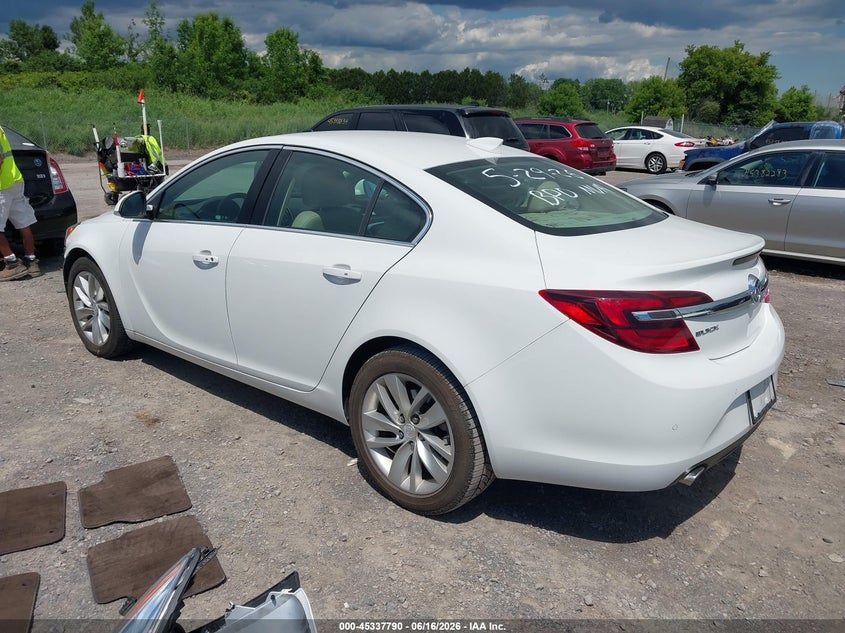 Vin: 2g4gt5gx6g9120211, lot: 45835726, buick regal turbo premium ii 20163