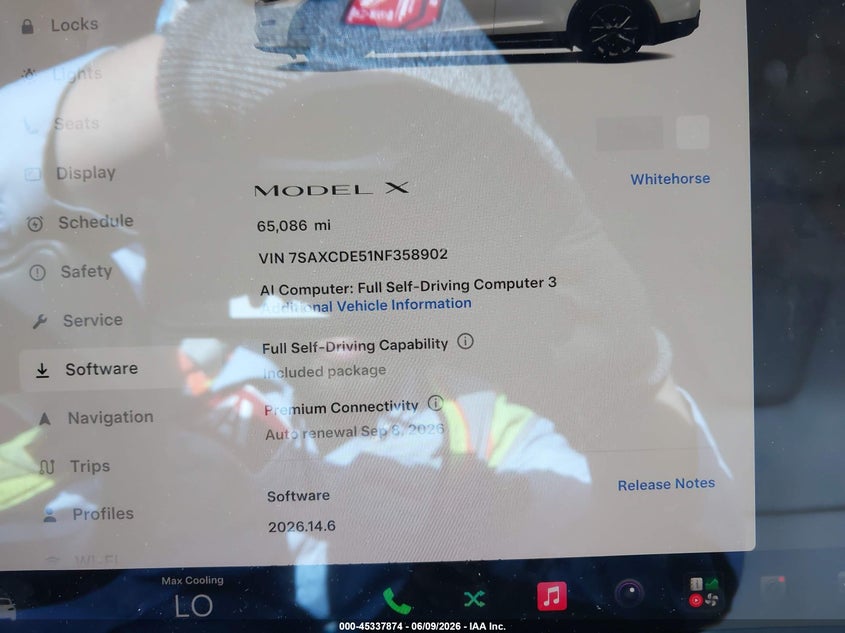 2022 Tesla Model X Dual Motor All-Wheel Drive/Plaid Tri Motor All-Wheel Drive VIN: 7SAXCDE51NF358902 Lot: 45337874