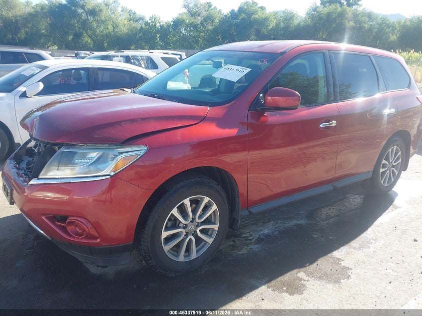 Vin: 5n1ar2mm2ec673635, lot: 45835855, nissan pathfinder s 20142