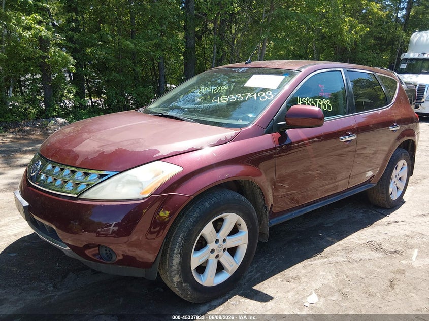 2007 Nissan Murano S JN8AZ08W87W642626 photo 1