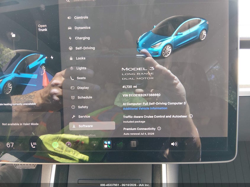 2019 TESLA MODEL 3 auction photo 7