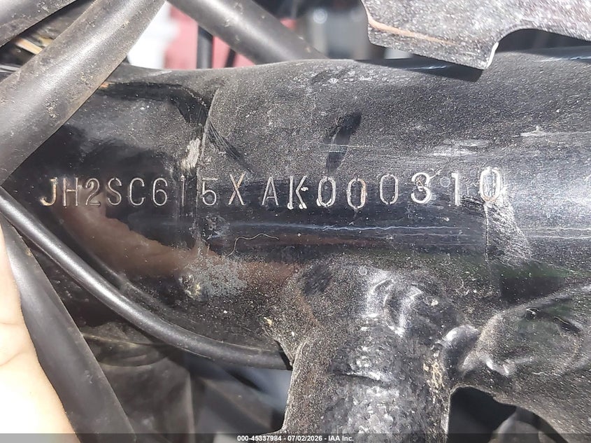 2010 Honda Vt1300 Cx VIN: JH2SC615XAK000310 Lot: 45337984