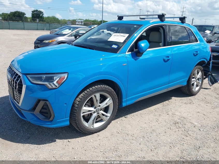 Vin: wa1fecf37k1083061, lot: 45835926, audi q3 2.0t s line premium 20192