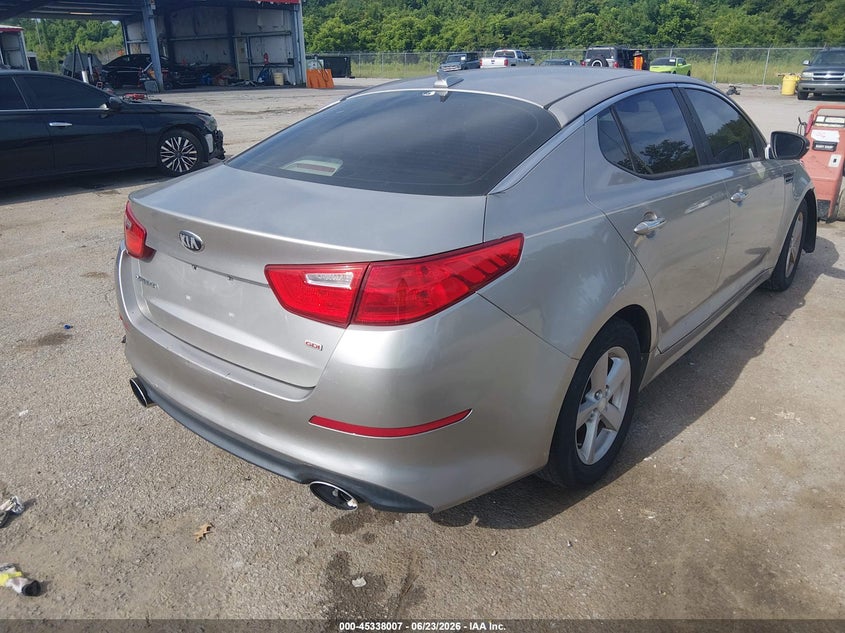 Vin: 5xxgm4a7xeg331339, lot: 45835943, kia optima lx 20144