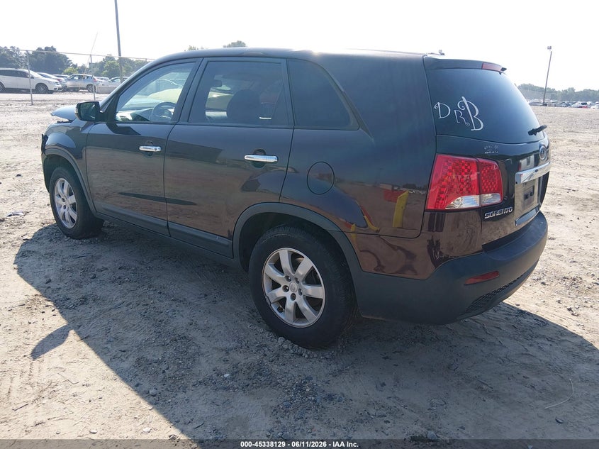 Vin: 5xykt3a17bg121503, lot: 45836065, kia sorento lx 20113