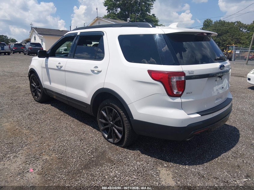 Vin: 1fm5k7d83hgc31708, lot: 45836186, ford explorer xlt 20173