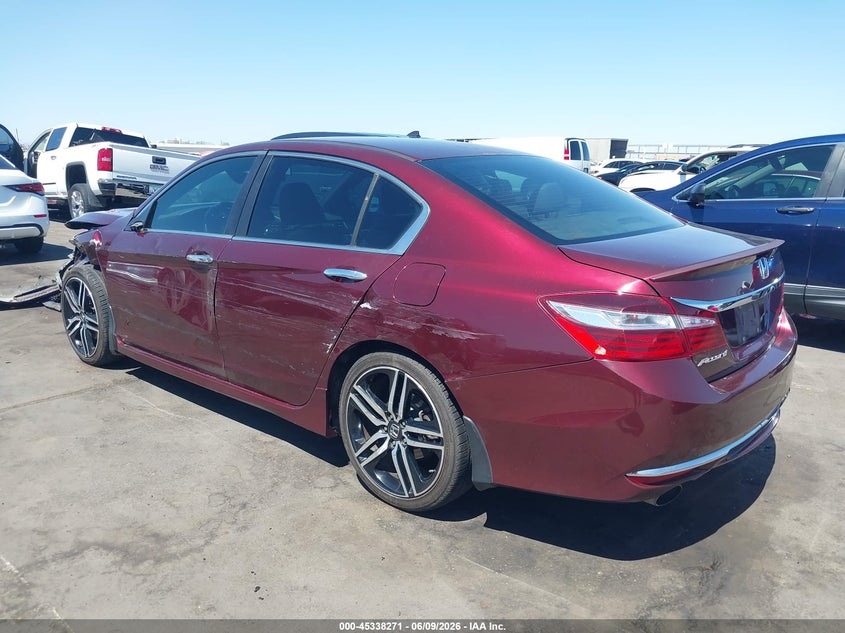 Vin: 1hgcr2f54ha143624, lot: 45836207, honda accord sport 20173