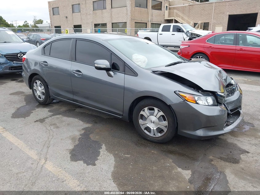 Vin: jhmfb4f39cs010675, lot: 45836302, honda civic hybrid 2012 img_1