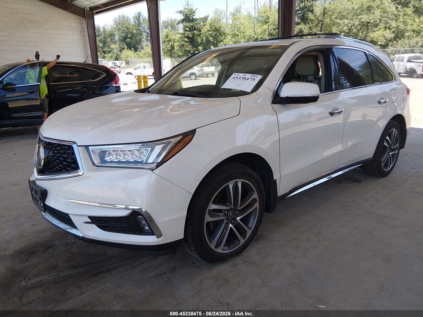 2017 Acura MDX, Удар сзади, IAAI, VIN 5FRYD4H84HB042188 — фото 2