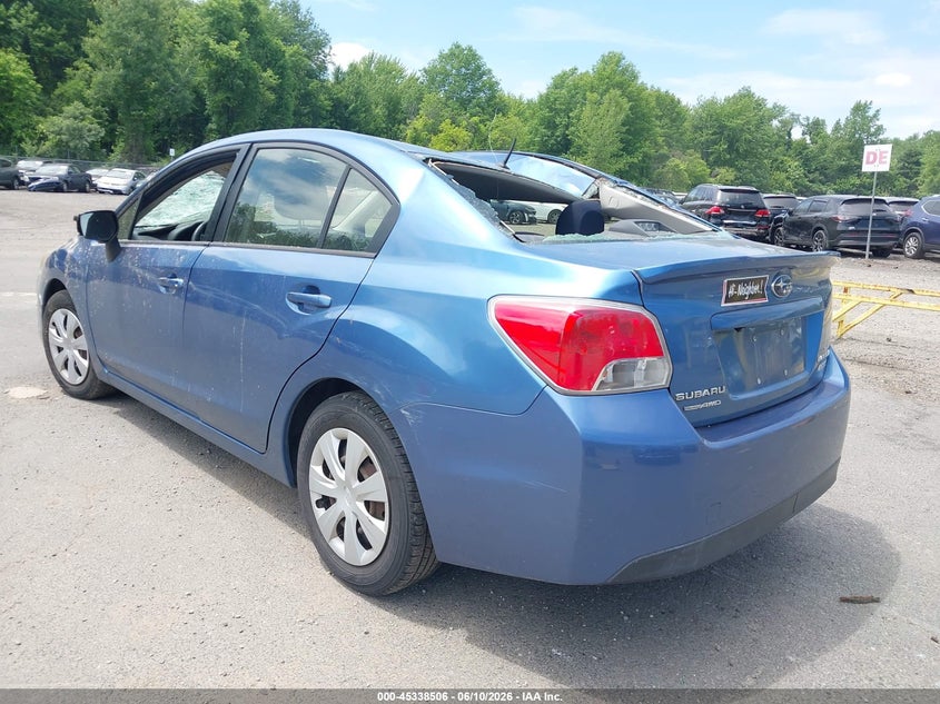Vin: jf1gjaa63fh007268, lot: 45836442, subaru impreza 2.0i 20153