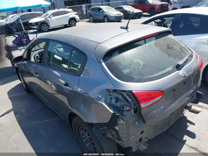 Vin: knafk5a81g5638936, lot: 45836523, kia forte lx 20163