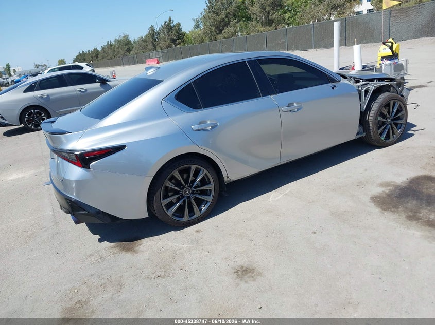 Vin: jthgz1b20n5055033, lot: 45836683, lexus is 350 f sport 20224