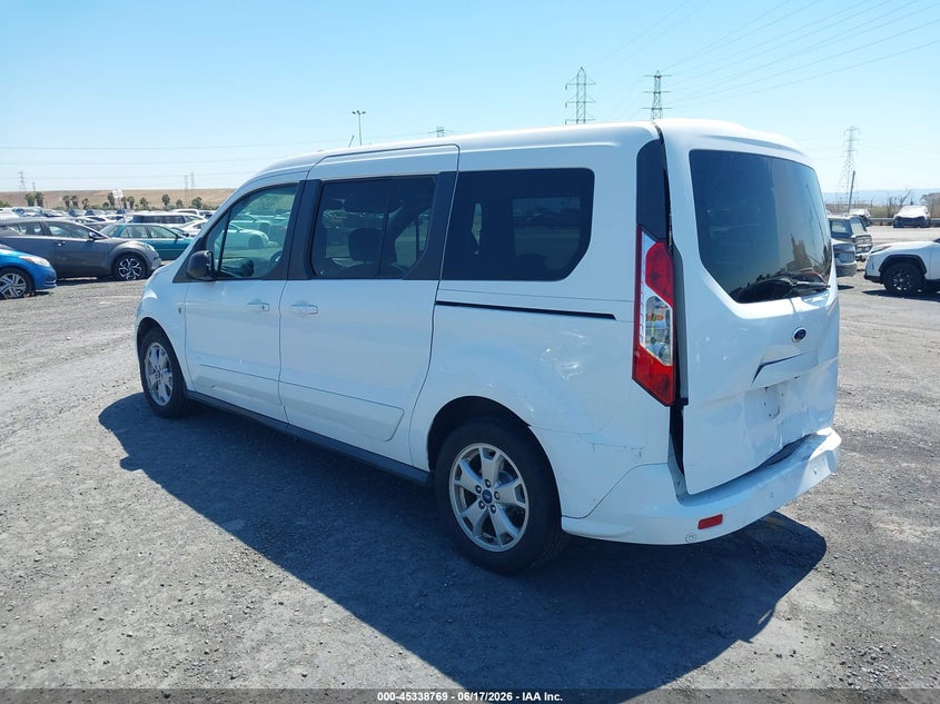 Vin: nm0ge9f7xg1230400, lot: 45836704, ford transit connect xlt 20163