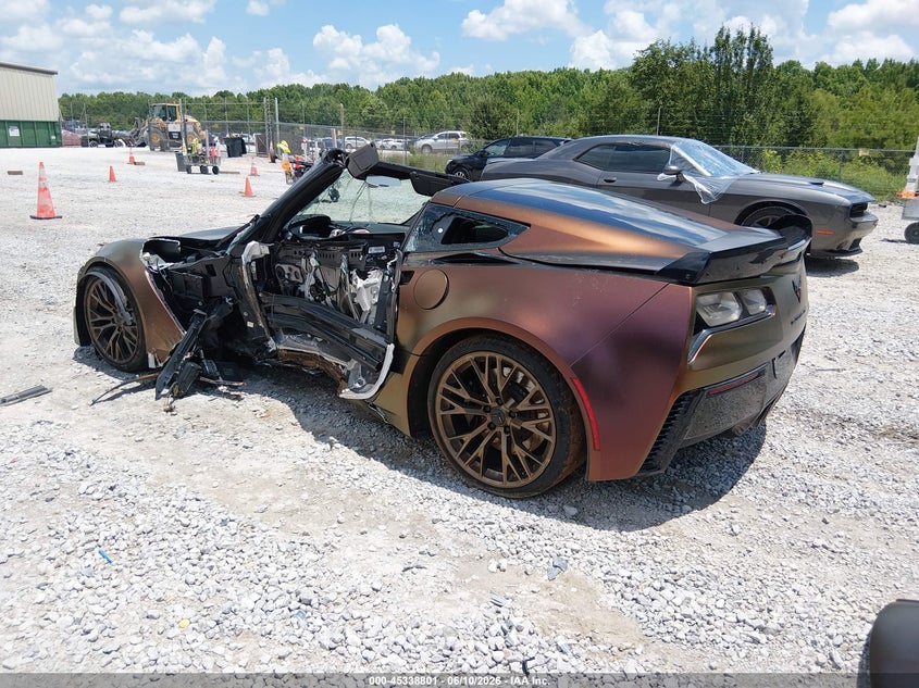 Vin: 1g1yn2d6xg5604515, lot: 45836737, chevrolet corvette z06 20163