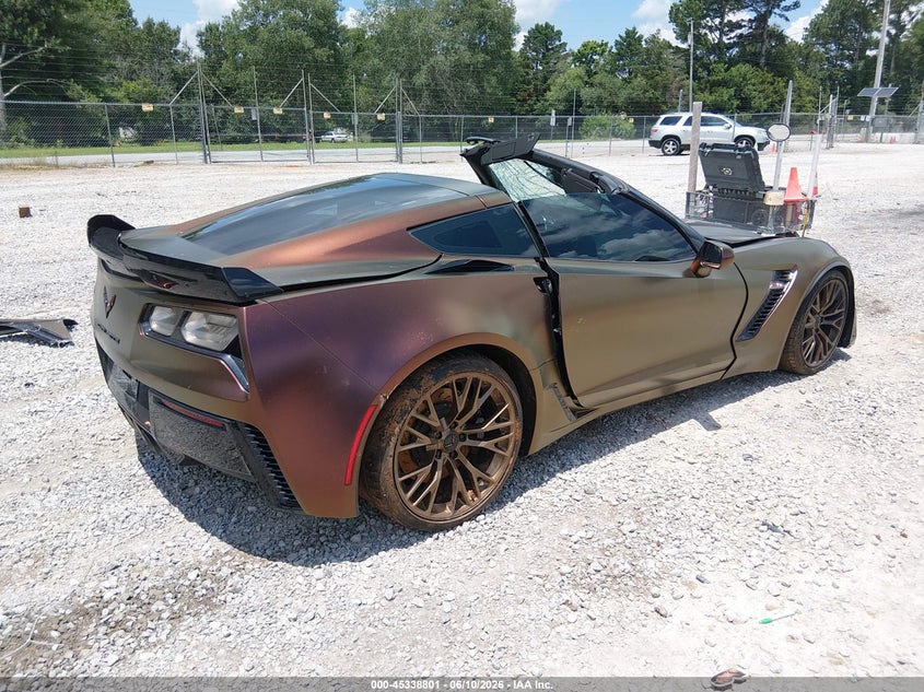 Vin: 1g1yn2d6xg5604515, lot: 45836737, chevrolet corvette z06 20164