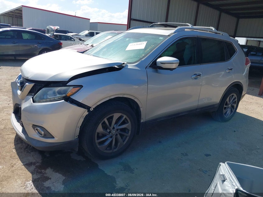 2016 Nissan Rogue Sl 5N1AT2MT1GC746456 photo 1
