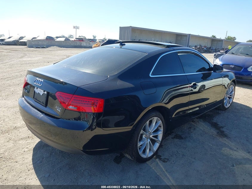 Vin: waulfafr9da036256, lot: 45836758, audi a5 2.0t premium 20134