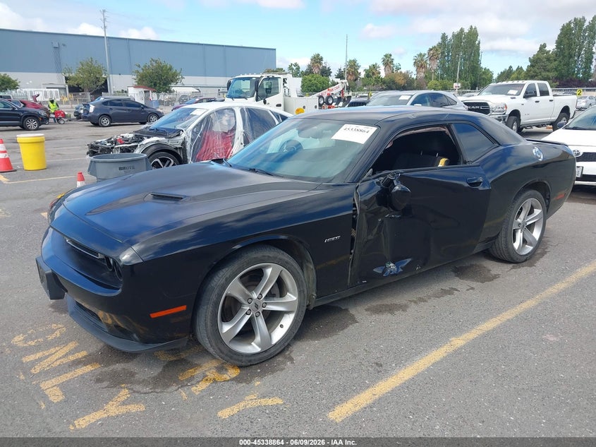 Vin: 2c3cdzbt8hh550443, lot: 45836801, dodge challenger r/t 20172