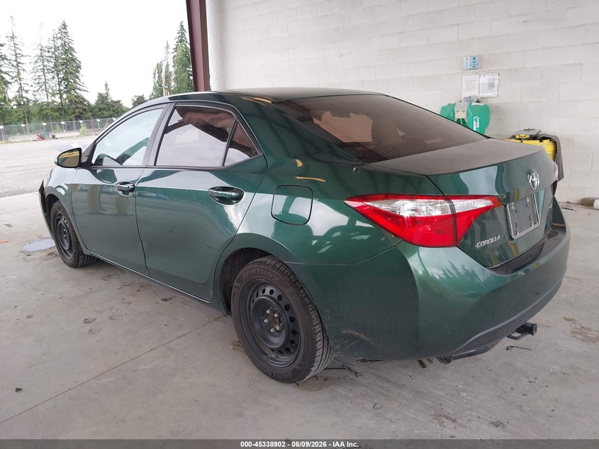 Vin: 2t1burhe4gc597557, lot: 45836838, toyota corolla le 20163